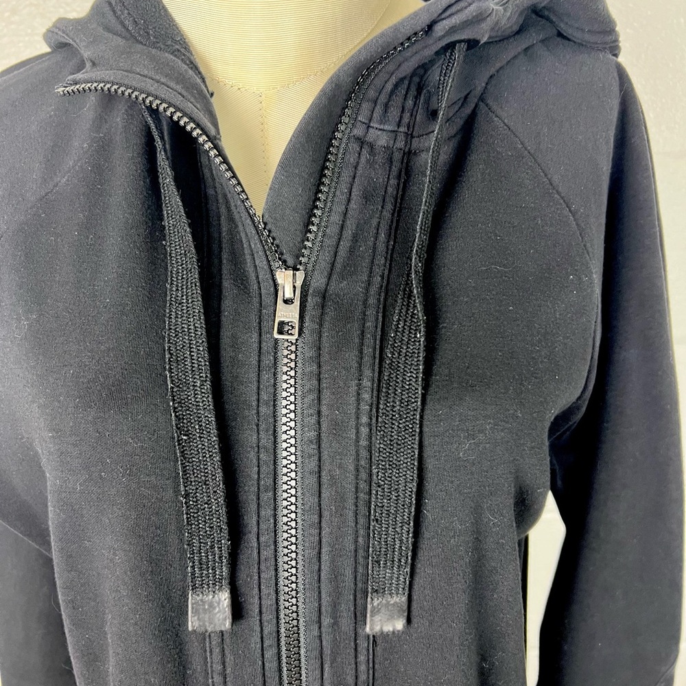 Athleta zip up hoodie jacket Longline Black size Small - Picture 8 of 8